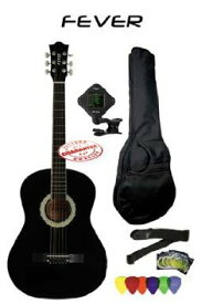 Fever (フィーバー) 3/4 Size アコースティックギター Package Black FV-030-BK-PACK アコースティックギ