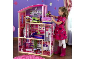 バービー Kidkraft Wooden Modern Dream Glitter Dollhouse fits barbie ドール 人形 フィギュア