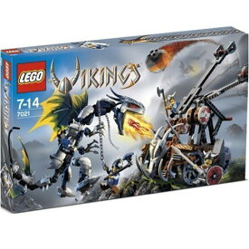 Lego Vikings Set #7021 Double Catapult Versus the Armored Ofnir Dragon by LEGO
