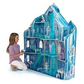 輸入アナと雪の女王アナ雪ディズニージュニア KidKraft Disney Frozen Snowflake Mansion Dollhouse + 19
