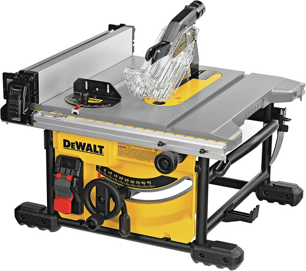 DEWALT デウォルト DWE7485 8-1/4インチ コンパクトテーブルソー 24.5インチ最大破断高 日本語取扱説明書付き