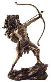 弓を射るヘラクレス ブロンズ風彫像フィギュア