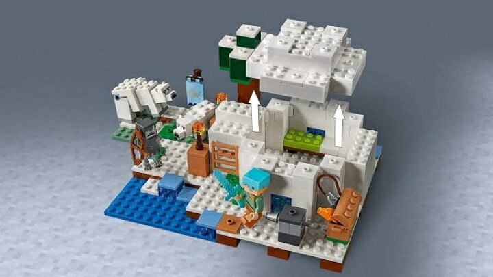 楽天市場】レゴ(LEGO) マインクラフト Minecraft 北極のイグルー 21142 