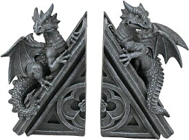Toscano CL-55773 Gothic Castle Dragons Bookends
