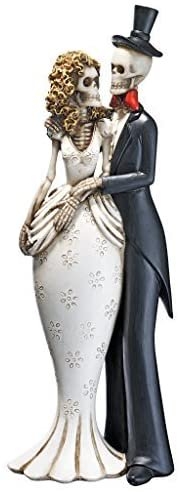 ディズニープリンセスのベビーグッズも大集合 Design Toscano Day of the Dead Bride Statue 美しい Groom and Skeleton