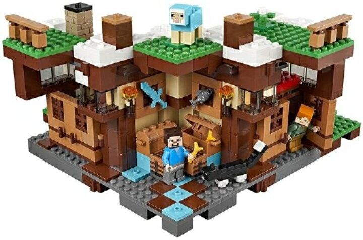 楽天市場】LEGO レゴ マインクラフト Secret Waterfall Escape 滝の 