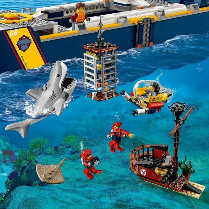 楽天市場】レゴLEGO シティ 海の探検隊 海底探査船 60266 : ワールド 