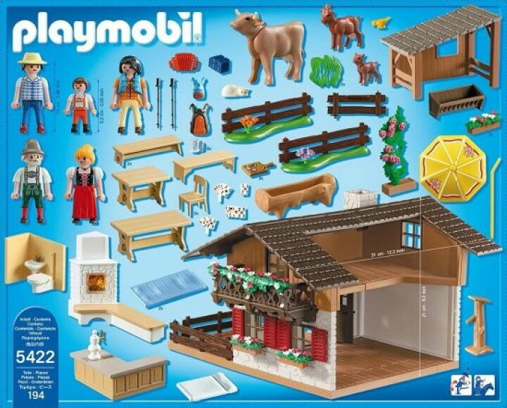 楽天市場】Playmobil (プレイモービル) アルプスのヒュッテ 5422 