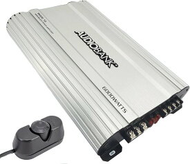 Audiobank P6001-G2 モノブロック 6000W Amp Class D 1 OHM カーオーディオ ステレオ アンプ with Remote Turn On/Off Circuit/Heavy-Duty Aluminium