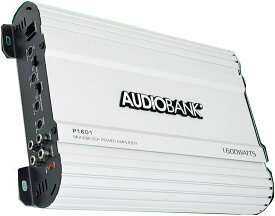 Audiobank モノブロック 1600W Amp Class AB カーオーディオ ステレオ アンプ P1601 Heavy-Duty Aluminum Alloy Heatsink, Class A-B Operation Remot