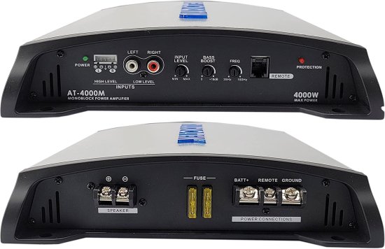 Audiotek AT3500S 2 Channel Stereo Car Amplifier - 3500