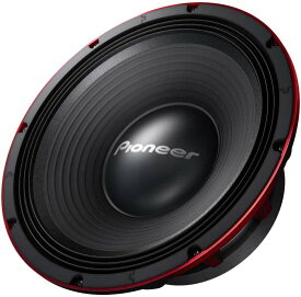 Pioneer TSW1200PRO 12-Inch 1500W RIBEDGE/EAC サブウーファー, Black/RED