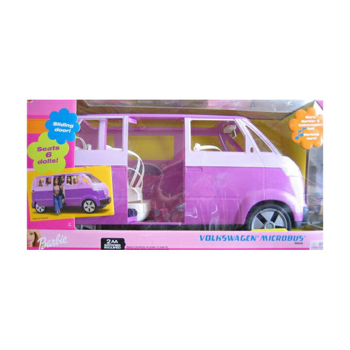 楽天市場】Barbie バービーフォルクスワーゲンマイクロバスビークルSUV 