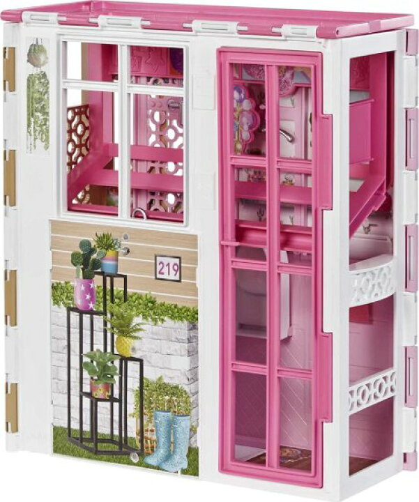 楽天市場】Barbie 2つのレベルと4つのプレイエリアを備えたバービー 