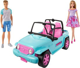 Barbie オフロード車と人形を備えたバービーGHT35プレイセット、衣服とアクセサリーのケン、3年以上、マルチカラー