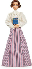 Barbie バービーインスピレーションを与える女性ヘレンケラードール（12インチ）ブラウスとスカートを着て、人形スタンドと信頼性の証明書、子供とコレクター