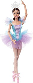 Barbie バービーシグネチャーバレエは人形（ブルネット、12インチ）、ポーズ可能、バレリーナのコスチューム、チュチュ、ポイントシューズ＆ティアラ、6歳以上