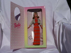 Barbie バービー日本のおもちゃr Usエクスカチャ（1998） - ストライプの長いドレス
