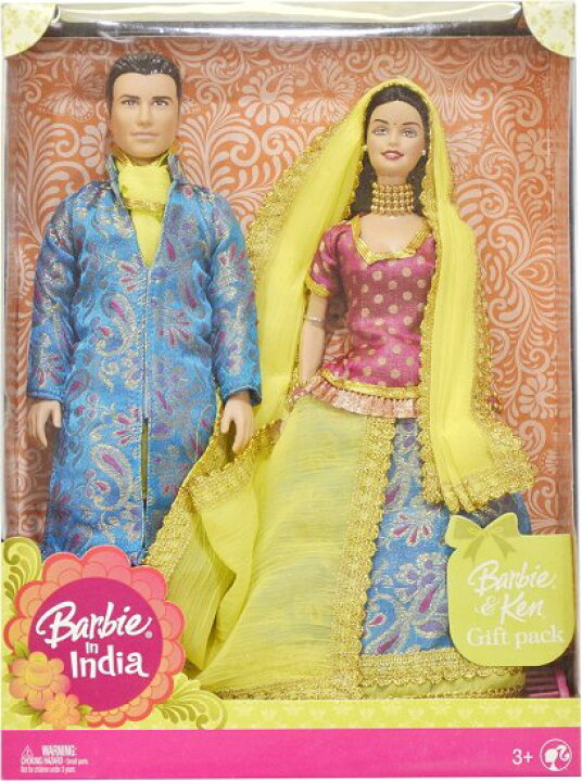 楽天市場】Barbie インドの新機能インドのバービーとケンギフトセット 