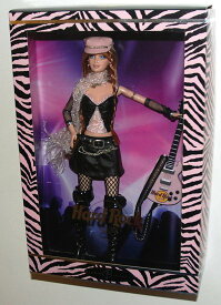 Barbie 2004バービーコレクターシルバーラベル、ギター付きハードロックバービードール！ （それぞれ1）引退した、ハードロックカフェバービー人形コレクショ