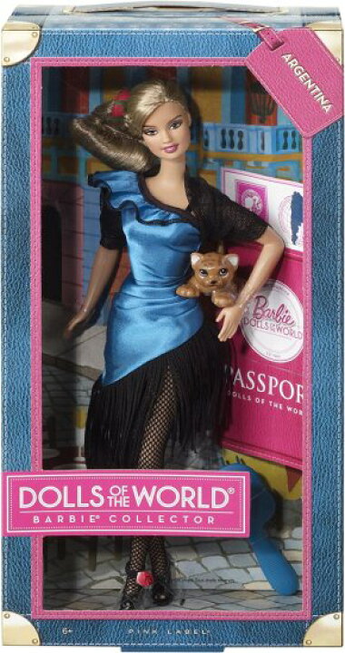 楽天市場】Barbie 世界アルゼンチン人形のバービーコレクタードール 
