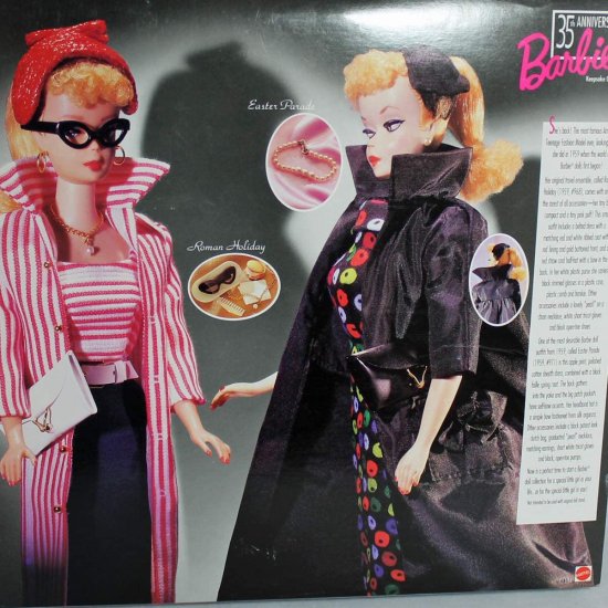 Barbie 35周年記念ギフトセット1959バービー人形のファッションとパッケージの複製 | ワールドセレクトショップ