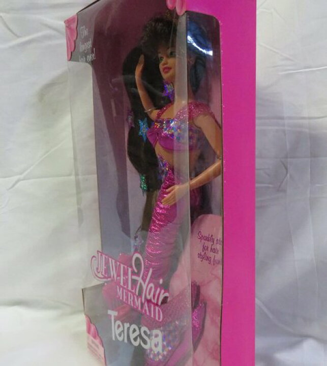 楽天市場】Barbie バービー1995ジュエルヘアマーメイドテレサドールは 