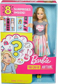 Barbie 2つのキャリアのルックスを持つバービー人形は、ボックス化で発見する8つの服とアクセサリーの驚きを特徴とし、3-7歳の贈り物で発見します