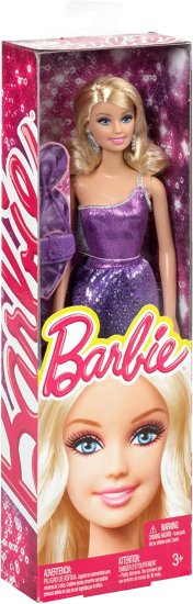 通販激安 Barbie バービーグリッツ人形、紫色のドレス ぬいぐるみ