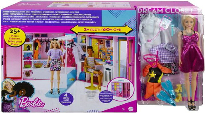 楽天市場】Barbie バービードリームクローゼットブロンドのバービー 