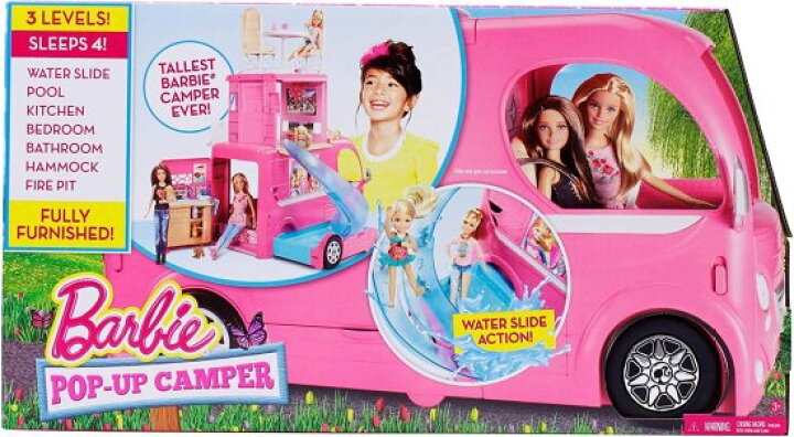 Barbie☆POP-UP CAMPERキャンピングカー Barbie Dream Camper Pop Up