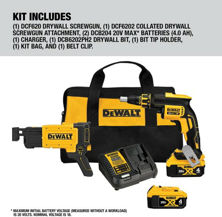 楽天市場】Dewalt デウォルト Screw Gun Kit with Collated Drywall  