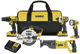 Dewalt デウォルト 20V MAX* Cordless Drill Combo Kit, 5-Tool (DCK520D2)