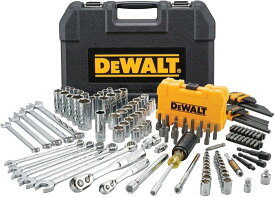 Dewalt デウォルト Mechanics Tools Kit and Socket Set, 142-Piece, 1/4 & 3/8" Drive, MM/SAE (DWMT73802)