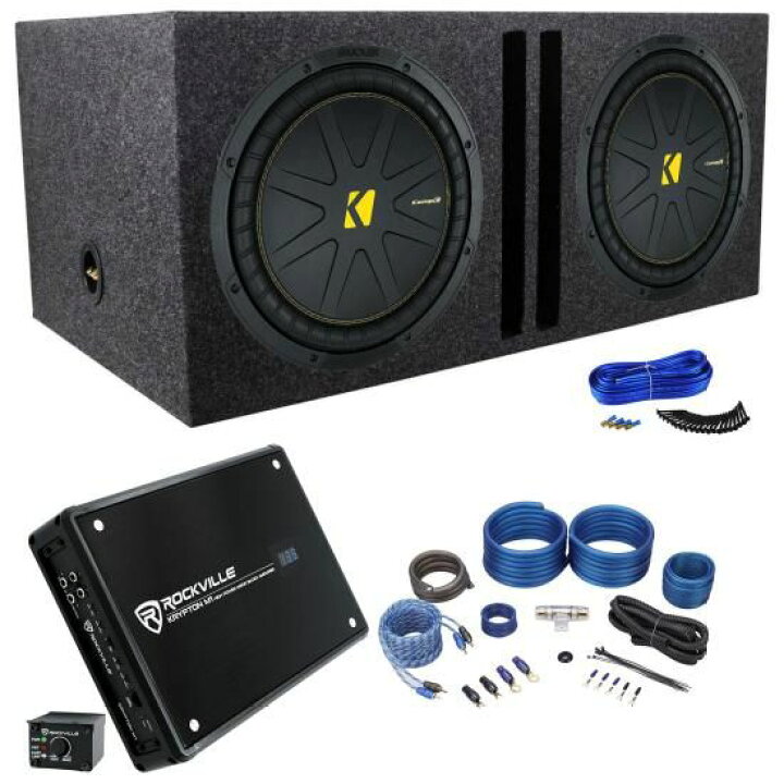 楽天市場】Kicker 50CWCD124 CompC 12インチサブウーファー2台+ベント 