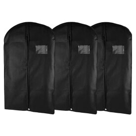 【3枚セット】 スーツカバー 持ち運び 洋服カバー 出張 冠婚葬祭 結婚式 入学式 卒業式 卒園式 入園式 防塵防塵カバー 衣類 収納 型崩れ防止 シワ防止 軽量 男女兼用 スーツバッグ テーラ 簡単収納 PEVA 防塵 防湿 防虫 幅 60cm 長さ 120cm