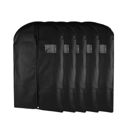 【5枚セット】 スーツカバー 持ち運び 洋服カバー 出張 冠婚葬祭 結婚式 入学式 卒業式 卒園式 入園式 防塵防塵カバー 衣類 収納 型崩れ防止 シワ防止 軽量 男女兼用 スーツバッグ テーラ 簡単収納 PEVA 防塵 防湿 幅 60cm 長さ 120cm YOBOSUIC