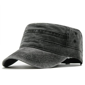 【スーパーセール中P5倍】 ワーク キャップ ブラック メンズ 大きい サイズ 作業 帽子 ミリタリー 55 から 60cm WORKCAP-BK