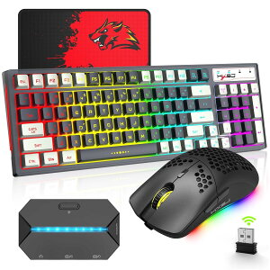 y4in1ZbgzQ[~OL[{[h }EXZbg 2.4GHz@ Type-c 96L[ njJfUC }EXpbht RGB pRo[^[ pz [d 2000+750mAh {舵@É J