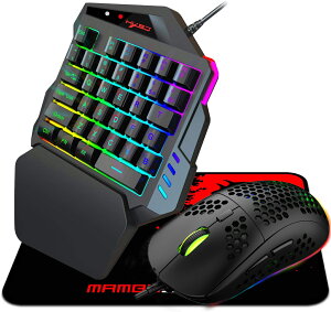yzЎQ[~OL[{[hpRo[^[  RGB Q[~OL[{[h }EX Zbg 35L[ USBL {戵t XgXgtSwitch/PS4/PS3/Xbox One/XBOX 360Ή v
