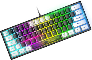 y݌Ɉ|Z[zL[{[h p\Rp L[{[h Q[~OL[{[h eL[X 62L[ 60% É RpNg L USBڑ RGBobNCg 19L[hՓ Windows/Mac/iOSɑΉ K61