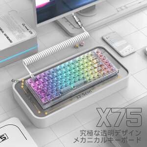 yzX75 PlusJjJL[{[h ZbgKailhNQ zbgXbv Bluetooth CX 2.4G USB-C 16obNCgt L[Lbv Cherry RGB MX \NX}Xv[