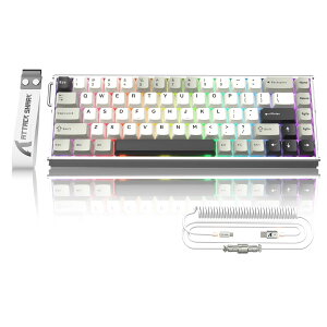 �t���A���~CNC���s�b�h�g���K�[ �L�[�{�[�h ATTACK SHARK X68MAXHE �����\ �L���Q�[�~���O�L�[�{�[�h 8000Hz�|�[�����ORT0.005mm ����x��0.08ms �z�[������60%68�L�[ ���C�X�C�b�` �z�b�g�X�����Ή� RGB��