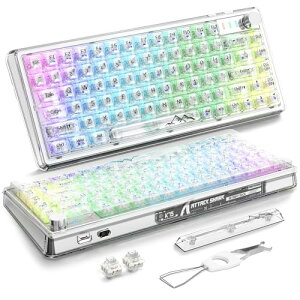 y zATTACK SHARK LK75 Q[~OL[{[h  NAL[{[h JX^81L[zbgvO݌v  L[{[h PCL[Lbv 8 RGBobNCg Gasket\ SL[Փ j