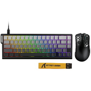 ATTACK SHARK X68HE ���s�b�g�g���K�[ �Q�[�~���O�L�[�{�[�h/�}�E�X�Z�b�g RT0.01mm �L���L�[�{�[ 8K�|�[�����O���[�g ���C�X�C�b�` QMK�x�� �K�X�P�b�g�\�� �Q�[�~���O�}�E�X�t�� �g���C�[���[�h R1 