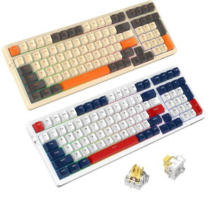 yzATTACK SHARK K98 JjJL[{[h CXBluetooth/2.4G/LType-C zbgXbv - 3s/5sΉ CG[ 100L[ 3PBTF̃L[Lbv JX^ A`S[Xg