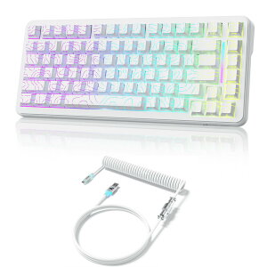 ATTACK SHARK X82PRO HE �Q�[�~���O�L�[�{�[�h�A���C���A75% ���C�����X ���s�b�h�g���K�[ �}�O�l�e�B�b�N�L�[�{�[�h�A8K �L���Q�[�~���O�L�[�{�[�h�A�z�[�����ʃX�C�b�`�����\�A�N�`���G�[�V