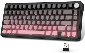 �y���������zATTACK SHARK X85 ���J�j�J���Q�[�~���O�L�[�{�[�h ���Ő��X�C�b�` PBT�`�F���[�L�[�L���b�v RGB 2.4G / Bluetooth/USB-C �z�b�g�X���b�v 5�w�T�C�����T�[�p�b�h�����^���m�u�t�� 75% 81�L�[ 