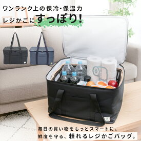 ＼スーパーセール半額！！／レジカゴが丸ごと入る保冷バック レジカゴバッグ 保冷 マイカゴ ひんやり 撥水 エコバッグ 買い物かご