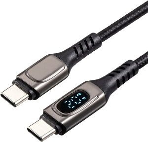 �P�[�u�� iphone15 Pro/Galaxy���Ή� Pro/iPad MacBook ���ϋv PD100W�Ή� 0.8m/1.2m/2m �[�d�P�[�u�� 2�{�Z�b�g Type-C�P�[�u�� USB PD�d�͕\���@�\�t��